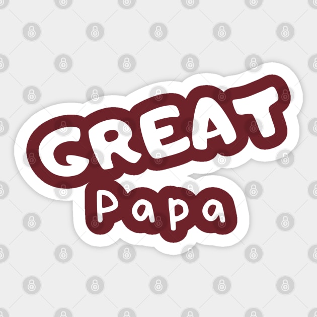 Great Papa Sticker by Comic Dzyns